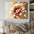 thumbnail image 2 of Designart Red And Gold Daisy Canvas Wall Art, 2 of 5