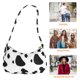 thumbnail image 5 of 1pc de impresión de vacas bolsa de axilería bolsa de hombro de moda bolsa de la cadena de la cadena del bolso, 5 of 5