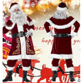 thumbnail image 3 of Traje de Santa Claus Txlixc moda terciopelo adultos niños, 3 of 9