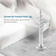 thumbnail image 2 of 100Pcs Woodworking Pocket Hole Screws PH2 Cross Driver Head Self-Tapping Screw for Pocket Hole Jig, 2 of 5