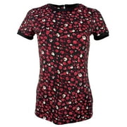 Women's Petite Floral Stretch Jersey Top-RM-PS