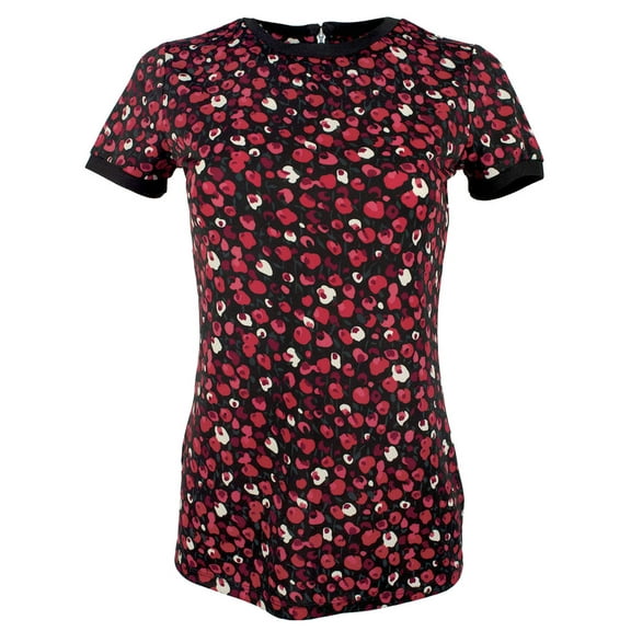 Women's Plus Size Floral Stretch Jersey Top-RM-1X