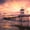 Mystical Huntington Pier, variant on Elephant Stock Under Wrightsville Beach Pier Wall Art - Horizontal Multi Panel Canvas - Living Room Wall Decor - Nautical Multi Panel - Blue And Gray Decor - 23" x 14"