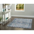 thumbnail image 5 of Linon Emerald Navy & Ivory 5x7 Area Rug, 5 of 10
