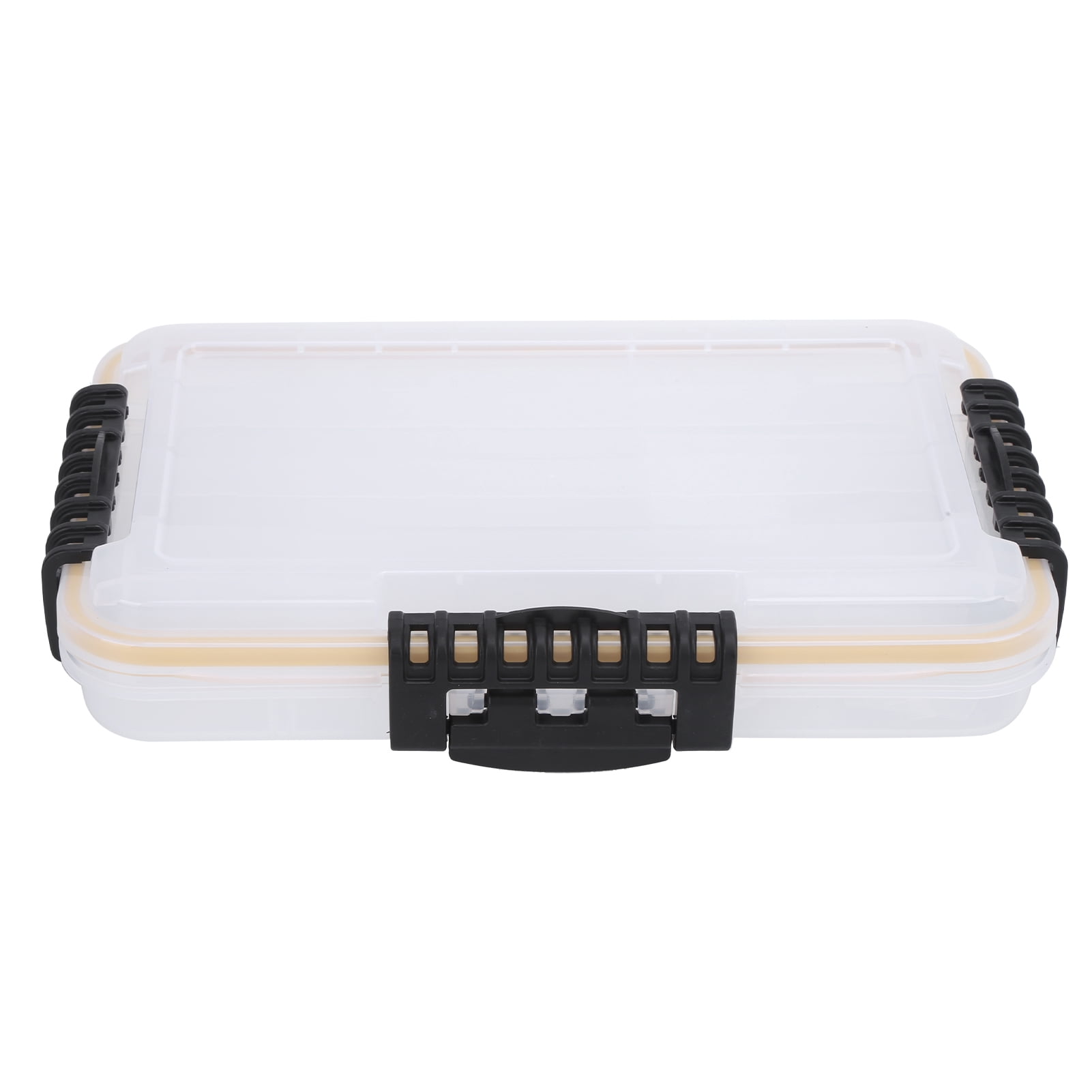 NFTIGB Double-Layer Luya Fishing Tackle Box Waterproof Baits Storage Organizer - Durable Trout Lures Tool Accessories Kit for Fresh & Saltwater (11 x 7.5 x 2 inches / 28 x 19 x 5 cm)