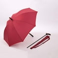 thumbnail image 4 of Bastones Clásico Colamx para pasar el rato bajo la lluvia Hombres Mujeres Viajes Rojo, 4 of 8