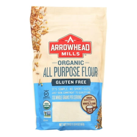 (6 pack) (6 Pack) Arrowhead Mills Organic Gluten Free All Purpose Flour, 20 Oz