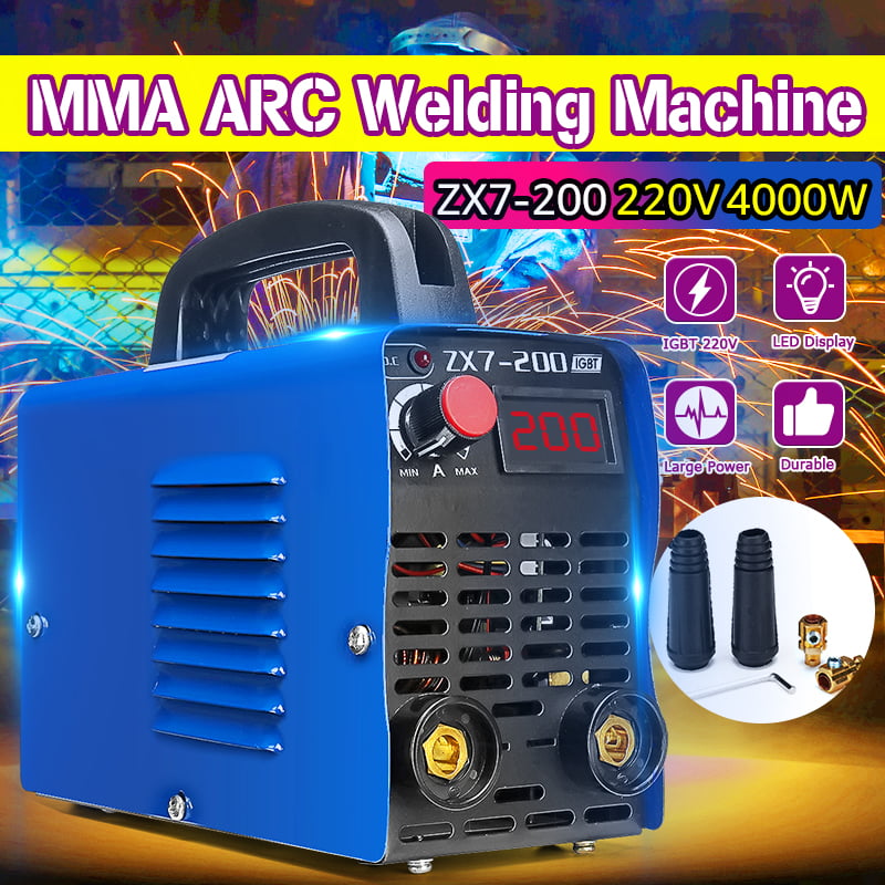 220V 200A MMA ARC Welding Machine IGBT Inverter Stick Welder W/ MASK Household 