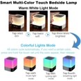 thumbnail image 3 of Night Lights Bluetooth Speaker, Alarm Clock Bluetooth Speaker Touch Sensor Bedside Lamp Dimmable Multi-Color Changing Bedside Lamp, MP3 Player, Wireless Speaker with Lights, 3 of 8