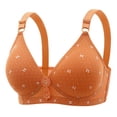 thumbnail image 4 of Sngxgn Bras for Women Full Coverage, Unlined Lace Underwire Bra for Breasts(Orange,36), 4 of 4