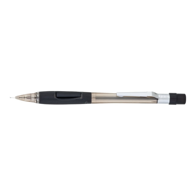 Pentel Quicker Clicker - Crayon Mécanique - super Polymère Hi - HB, 2 - Noir - 0,5 mm - Rétractable - avec Effaceur