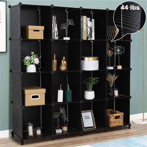 VINGLI Cube Storage Organizer Cube Organizer Bookcase, DIY 16Cube