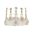 thumbnail image 2 of Tiara de boda Gloria tocado nupcial corona de diamantes de imitación 145 cm x 12 cm, 2 of 9