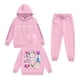 thumbnail image 1 of Pop cazadora para niña Hooded Sweatshirt Set,Soft Streetwear Pullover,Cute Long Sleeve Hoodie for Fall Winter （Pink）, 1 of 2