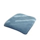 thumbnail image 2 of Almohada de falso pelo azul, almohadón de silla de terciopelo grueso, 18x18in, 2 of 7