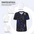 thumbnail image 3 of Goofa Physical Formulas Pattern Mens Golf Shirt Baseball T-shirt Moisture Wicking Dry Fit Performance Sport Short Sleeve Striped Golf Polo Shirts-Medium, 3 of 7