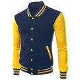thumbnail image 1 of FashionOutfit Men's Stylish High Quality Fabric Baseball Jacket, 1 of 4