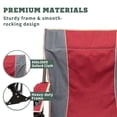 thumbnail image 5 of SunnyFeel Camping Rocking Chair for Adults, Oversized Folding Rocker Lawn Chair (Red), 5 of 6
