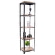 thumbnail image 1 of Librero y Repisa FRATELLO MUEBLES en Estilo Industrial Organizador de 4 Secciones Estructura de Metal Acabado en Nogal, 1 of 7
