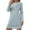 Blue, variant on Maean Womens Nightshirts Sleepwear Loose Long Nightdress Soft Comfy Lungewear Sleepwear Nightgowns