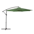 thumbnail image 3 of CorLiving 9.5ft Tilting Cantilever Outdoor Patio Umbrella with Steel Frame and 8 Support Arms, Forest Green, 3 of 10