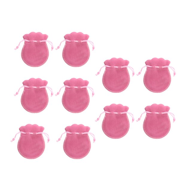 UPGRATOR 10Ud Bolsas Organizadoras De Joyería Rosa Con De Cordón Para Fiestas Y Regalos