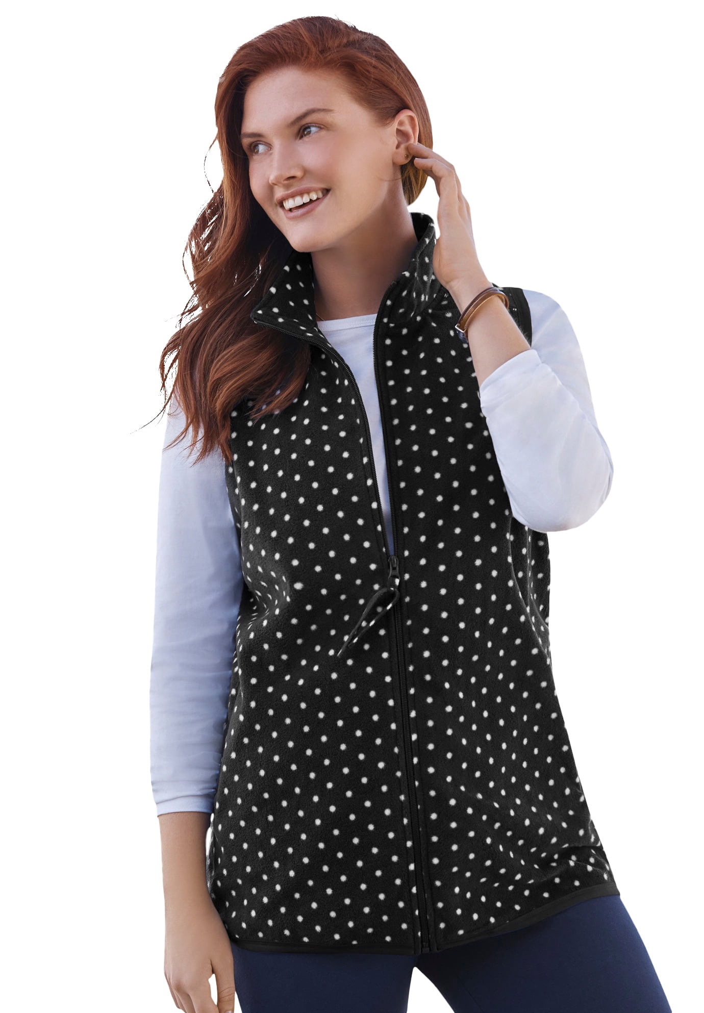 Woman Within Women's Plus Size Zip 