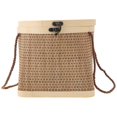thumbnail image 2 of 1Pc Handmade Bamboo Basket for Dried Fruit Container and Egg Storage Wood Color, 2 of 5