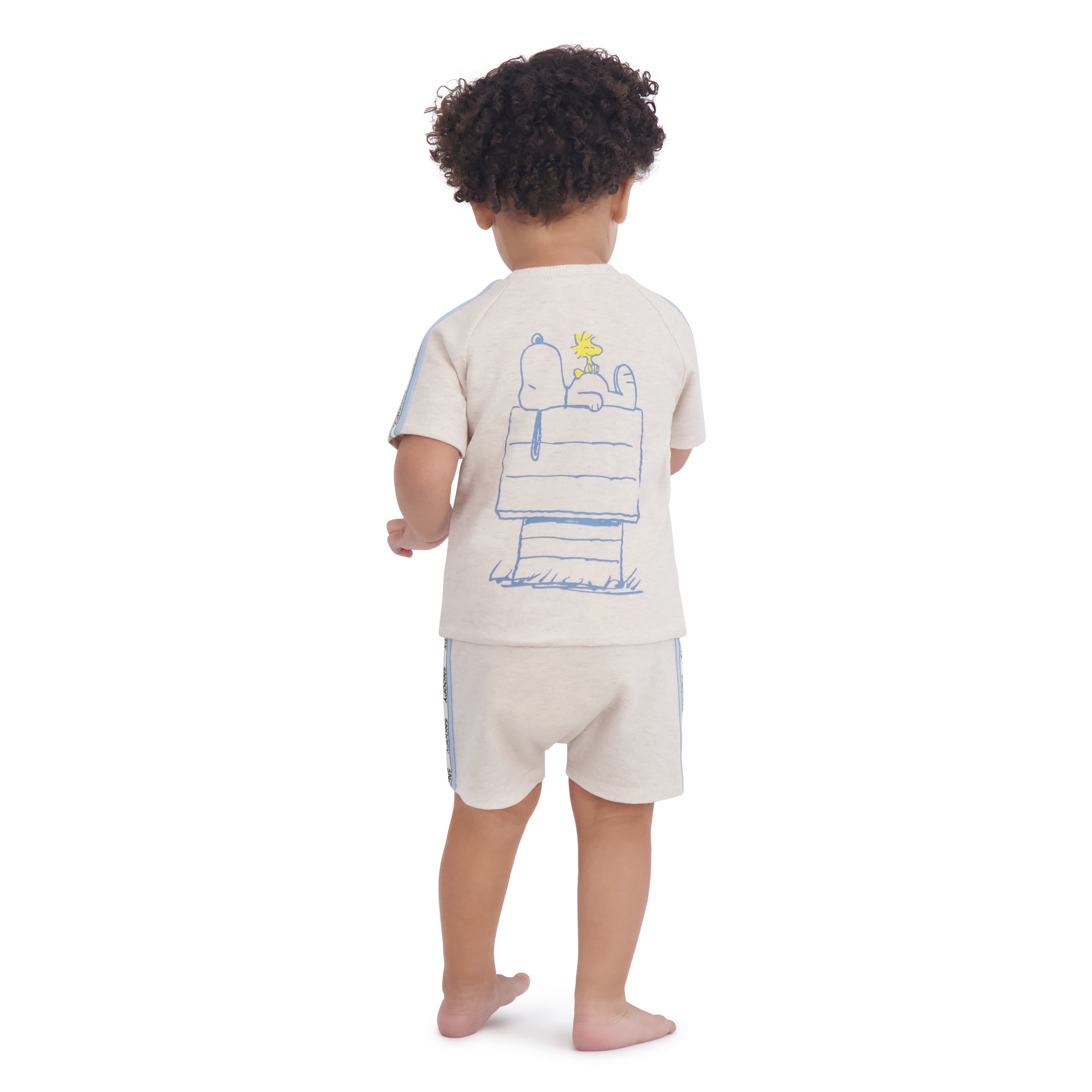 Snoopy Baby Boy 3 Piece Short Set, Sizes 0/3 Months-24 Months