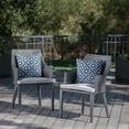 thumbnail image 2 of 2Piece/Set,34.5”x24.2",Ideal for Relaxing Outdoors in Comfort and Style,Weather-resistant Polyester Fabric,Well-made,The Main Materials Are Rattan, Tarpaulin and Metal,Hillhurst Chair - Grey, 2 of 14