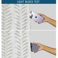 thumbnail image 6 of Vargottam Printed Blackout Curtains - Gray Design, Set of 2 Panels, 52 x 84 Inches - Room Darkening, Thermal Insulated Window/Door Drapes with Grommets, 6 of 9