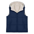 thumbnail image 4 of Ghalytn Women's Hooded Puffer Vest, Fleece Lined Sleeveless Zip-Up Jacket with Pockets, 4 of 6