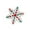 Snowflake, variant on Elegant Christmas Brooch Pins Cloth Decorative Accessories Clothing Badge Brooches Badge Brooch for Turbans Bags Hats Sweaters Decoration Snowflake