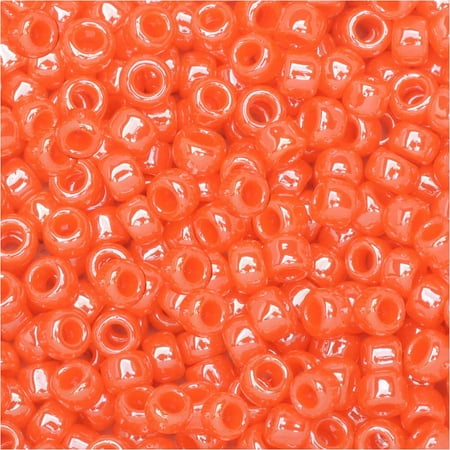 Beaded Pumpkin - Toho Round Seed Beads 8/0 #129 'Opaque Lustered Pumpkin' 8 Gram Tube