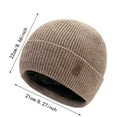 thumbnail image 3 of Hats for Women Mens Hats Winter Men And Women Padded And Thickened Warm Hat Outdoor Letters Knitted Hat Fall And Winter Riding Neck Warm Wool Hat, 3 of 3