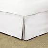Mainstays Microfiber Solid Bed Skirt, White, 1 Each