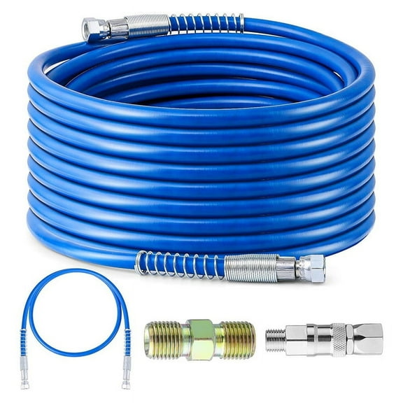 50Ft X 1/4inch Airless Paint Sprayer Hose, 8500PSI High Pressure Airless Paint Hose for Airless Spraying Machine