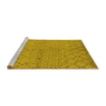 thumbnail image 2 of Ahgly Company Machine Washable Indoor Rectangle Oriental Yellow Industrial Area Rugs, 8' x 10', 2 of 4