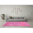 thumbnail image 3 of Ahgly Company Indoor Square Abstract Pink Modern Area Rugs, 6' Square, 3 of 4