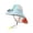 Blue, variant on Wide Brim Solar Fan Sun Hat For Boys Girls, Breathable Sun Protection Cooling Cap, Sun Protection Outdoor Summer Sun Hat For Fishing Hiking Camping, Outdoor Summer Sun Hat, White