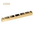thumbnail image 1 of 6 String Slotted Brass Plated Guitar Nut 42MM 43MM For Strat TL Electric Guitars, 1 of 6