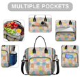 thumbnail image 2 of Pioneer Flower Floral Print Pattern Insulated Leakproof Lunch Box for Women, Large Lunch Bag for Tween Teen Adult, Loncheras Para Mujer for Work Beach Travel Picnic Camping, 2 of 6
