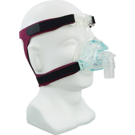 Roscoe Medical Universal Nasal CPAP Mask Headgear for Lung Health, Sleep Apnea, Burgundy, 1 Ct