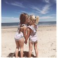 thumbnail image 3 of 2-8y Girls Swimwear One Piece Children's Swimsuit With Hat R, 3 of 5