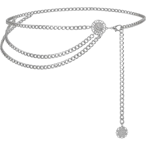 SUETOR Waist Chain Belt Women Ladies Adjustable Body Waist Link Belts for Jeans Dresses