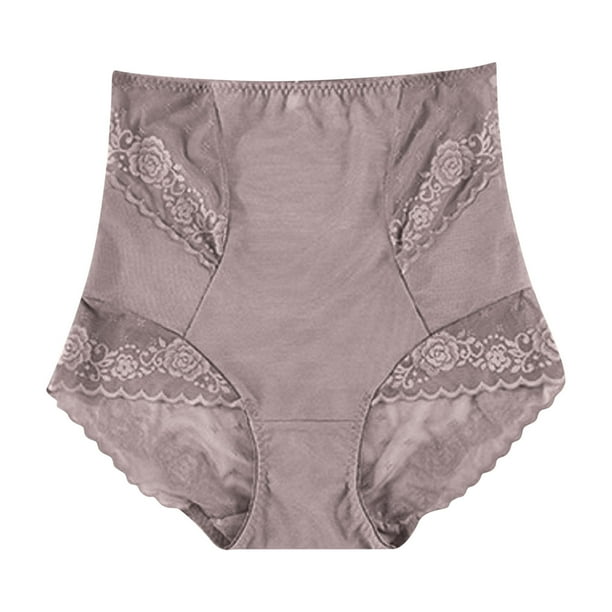 Fajas moldeadoras de cintura alta para mujer, con encaje, con estampado, de nailon, para realzar glúteos.