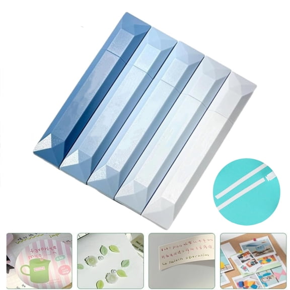Smooth White Correction Tape,5pcs Daily Writing Correction Tape,Compact Pull-Out Pen for Home,Office