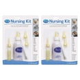 thumbnail image 1 of Kit de lactancia PetAg de 60 ml, paquete de 2 con biberón, tetinas y cepillo, 1 of 5