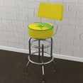 thumbnail image 3 of Trademark Gameroom Seattle Supersonics Hardwood Classics Bar Stool with Back Rest, 3 of 5