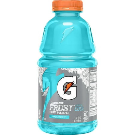 Gatorade Frost Glacier Freeze Thirst Quencher Sports Drink, 32 oz Bottle